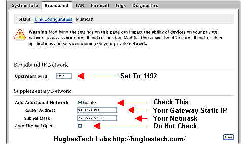 Att U-verse Static IP Setup RG 3800HGV-B (2Wire)